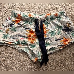Tropical Pajama Shorts